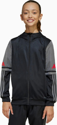 Bluza dla dzieci adidas Squadra 25 Hoodie czarno-szara JD6087