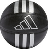 Piłka do koszykówki koszykowa adidas 3-Stripes Rubber Mini czarna HM4972