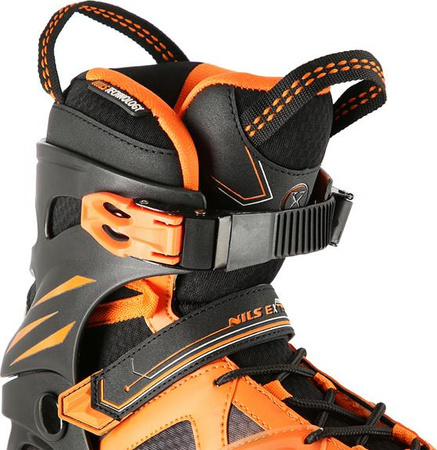 Łyżworolki Nils Extreme NA14112 czarno-pomarańczowy rozmiar 43