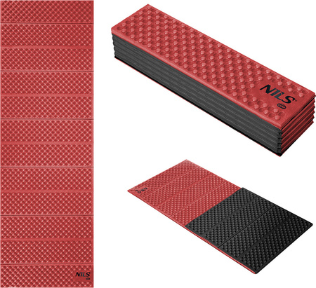 Karimata mata turystyczna składana Nils camp NC1768 czerwona 188x60x2cm