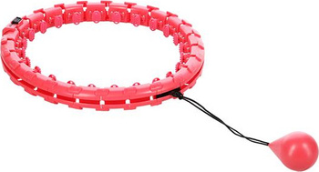 Hula hop z obciążnikiem fh01 czerwone