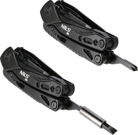 Multitool narzędzie wielofunkcyjne 12 w 1 scyzoryk Nils camp nc1744 stal nierdzewna czarny