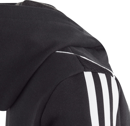 Bluza dla dzieci adidas Tiro 23 League Sweat Hoodie czarno-biała HS3606