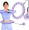 Hula hop z wypustkami i obciążnikiem One Fitness oha02 fioletowe