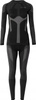 Bielizna termoaktywna damska zestaw bluza   spodnie legginsy Iguana Zinke Set czarno-szare rozmiar L/XL