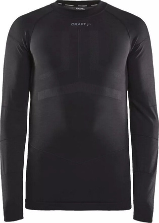 Męska bluzka termoaktywna Craft ACTIVE INTENSITY CN LS M black/asphal rozmiar L