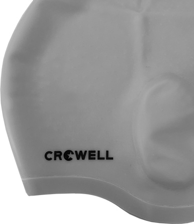 Czepek pływacki Crowell Ucho Bora srebrny kol.4
