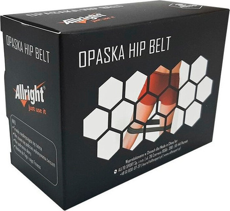 Opaska hip belt 66x8cm czerwona rozmiar S