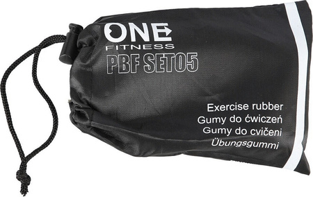 Zestaw gum do ćwiczeń One Fitness PBF SET05 slim