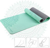Mata do ćwiczeń jogi yogi fitness TPE HMS YM10 miętowa 182x61x0.8 cm