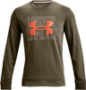 Bluza męska Under Armour UA Rival Terry Logo Crew zielona 1370391 361