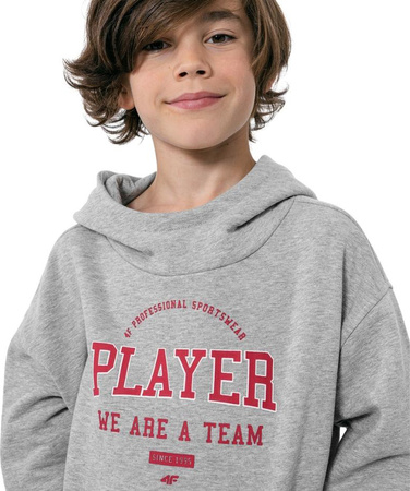 Bluza dla chłopca 4F szara HJZ22 JBLM006 27M