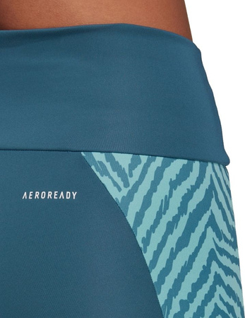 Legginsy damskie adidas Designed to Move Hi niebieskie GT0136