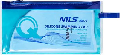 Czepek pływacki silikonowy Nils aqua nqc jednokolorowy bl01 jasnoniebieski
