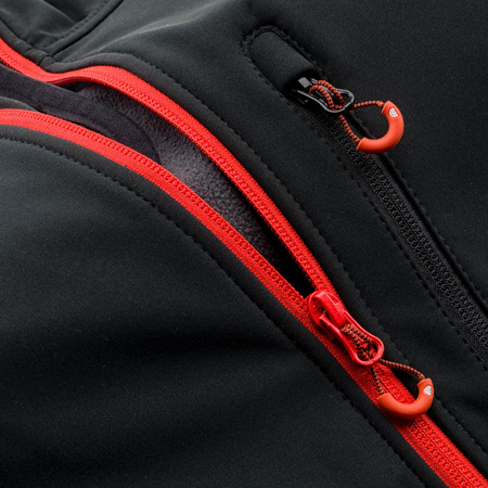 Męski Softshell Iver black/spicy orange/asphalt rozmiar xxxl