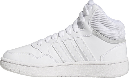 Buty dziecięce adidas Hoops Mid białe GW0401