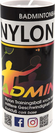 Lotki do badmintona Sunflex Nylon 3 XW 3 szt. białe 53558