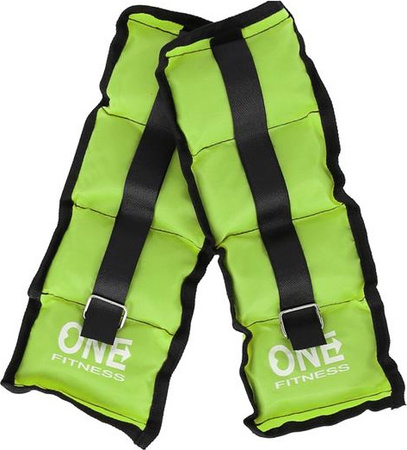 Obciążniki One Fitness WW02 2 x 1.5 KG zielone