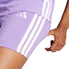 Spodenki damskie adidas Essentials 3-Stripes High Waisted Biker fioletowe JD0914