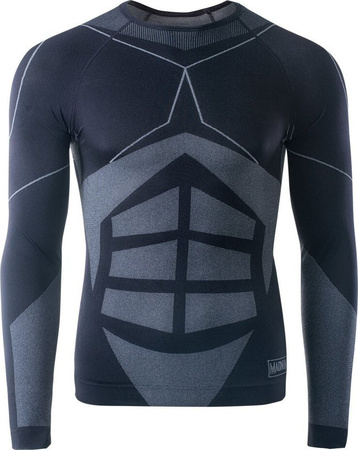 Bielizna termoaktywna męska bluza Magnum Jupiter czarna rozmiar XXL