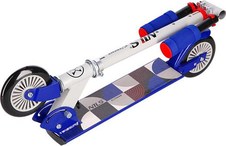 Hulajnoga dziecięca składana miejska koła 125mm ABEC-5 Nils Extreme hd026 szaro-niebieska