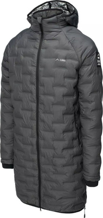 Męski płaszcz pikowany zimowy z kapturem Elbrus Humlo Primaloft rozmiar L