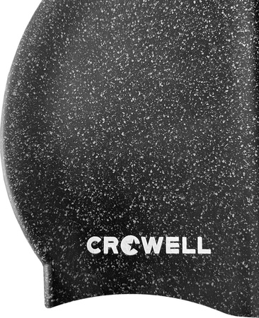 Czepek pływacki silikonowy Crowell Recycling Pearl czarny kol.1