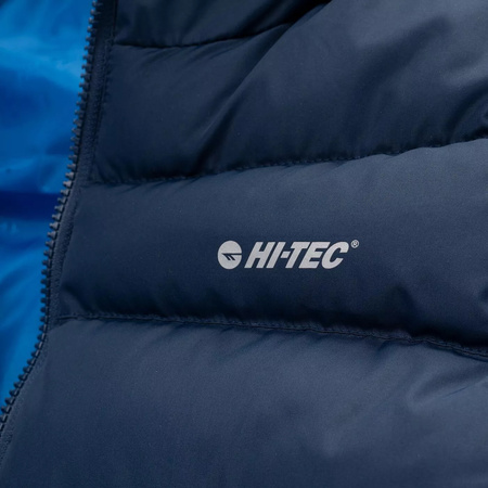 Męska kamizelka bezrękawnik puchowy pikowany Hi-Tec Sanis granatowy rozmiar XXXL