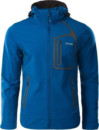 Męska kurtka przejściowa softshell membrana 10000mm Hi-Tec Nils granatowa rozmiar XXL