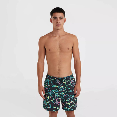 Męskie szorty O'neill JACK O'NEILL CALI CRAZY 16'' SWIM SHORTS black ocean view rozmiar M