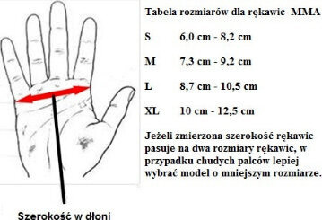 Rękawice MMA Pro skóra naturalna Allright rozmiar XXL białe