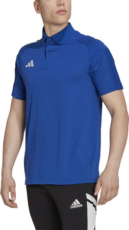 Koszulka męska adidas Tiro 23 Competition Polo niebieska HU1342