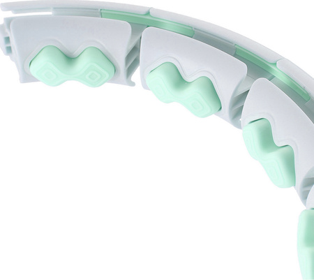 Hula hop z wypustkami i obciążnikiem licznik HMS hhw06 zielone