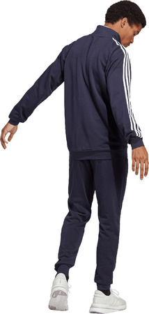 Dres męski adidas Basic 3-Stripes French Terry granatowy IC6765