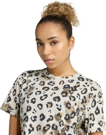 Koszulka damska adidas Workout Essentials Print AOP panterka JY4604