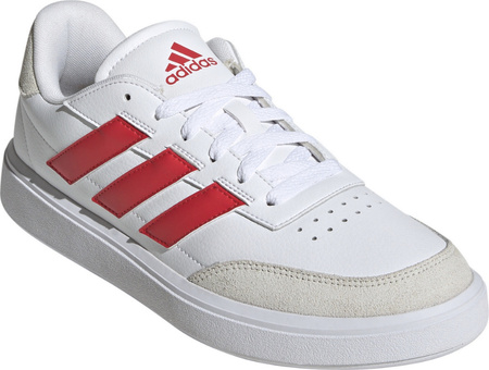 Buty męskie adidas Courtblock biało-czerwone JP5342