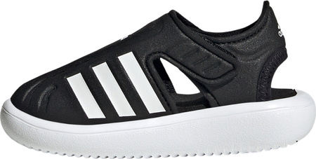 Sandały buty chodaki 3w1 dziecięce do wody adidas Closed-Toe Summer Water czarno-białe GW0391