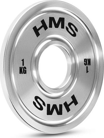 Talerz olimpijski stalowy kalibrowany na gryf olimpijski HMS TOS10 1 kg