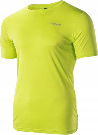 Męska koszulka z krótkim rękawem treningowa Hi-tec Sibic zielona rozmiar XXS