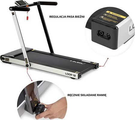 Bieżnia elektryczna z biurkiem treningowa HMS LOOP12
