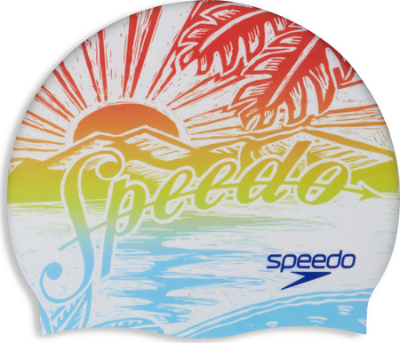 Czepek Silikonowy Slogan Prt Cap Au/af/am pink rozmiar M