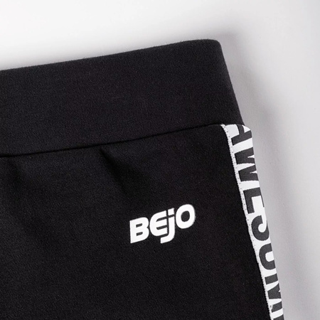 Dziecięce legginsy Bejo AIDI III JRG czarne rozmiar 140