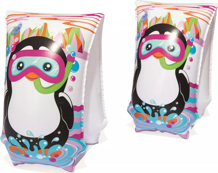 Dziecięce rękawki do nauki pływania motylki basenowe pływackie Bestway Armbands rekin pingwin do 20 kg