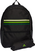 Plecak sportowy szkolny miejski adidas Classic Horizontal 3-Stripes czarno-zielony HY0743