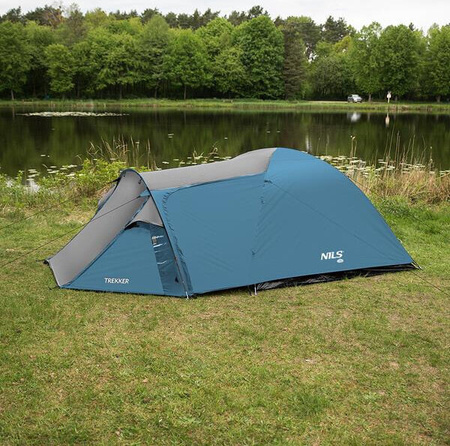 Namiot kempingowy trekker Nils camp nc6012 niebiesko-szary