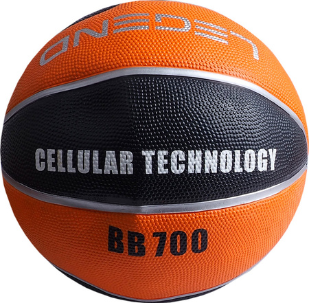 Piłka do koszykówki koszykowa Legend Trening BB700 Cellular pomarańczowo-czarna