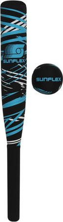 Kij do baseballa neoprenowy z piłką Sunflex Funsport Set Action Pro długość 60 cm 74836