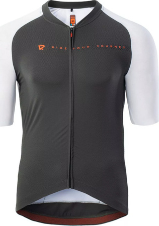 Koszulka rowerowa męska Radvik Echo Gts szaro-biała rozmiar XXL