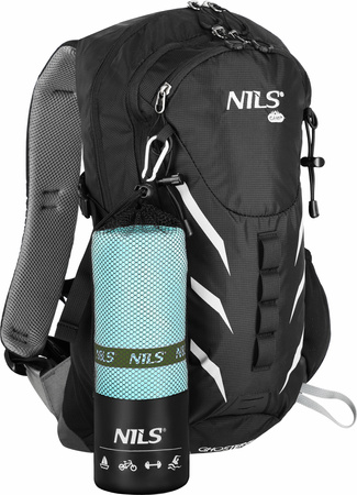 Ręcznik turystyczny z mikrofibry szybkoschnący Nils NCR13 zielony 200x90 cm