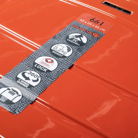 Walizka twarda turystyczna Iguana Murcia II 66l wymiary 66 x 45 x 26 cm